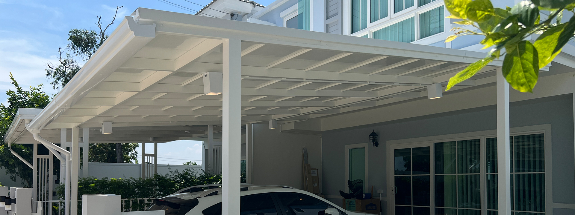 Casa Ville_ต่อเติมหลังคาโรงรถ